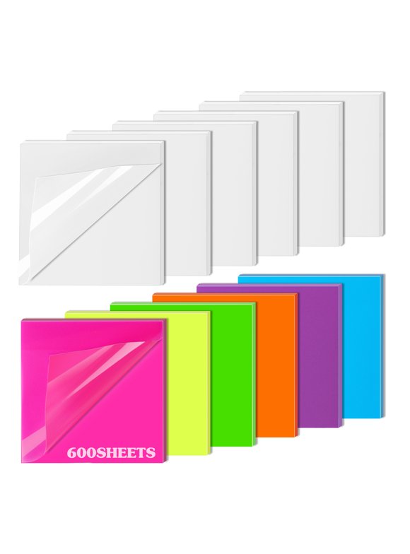 Clear Sticky Notes in Paper