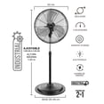 thumbnail image 3 of Ventilador de Pedestal y Pared Beckon 2 en 1 Industrial 50 cm, 3 of 9