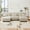 Light Coffee, variant on Luxury Modular Sectional Sofa Couch - Oversized U Shaped Cloud Couch for Living Room, Deep Seat Sofa Couch with 2 Ottomans (Green)