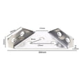 thumbnail image 5 of 20Pcs Stainless Steel Corner Brackets Invisible Shelf Brackets Support for Cupboard Cabinet Chair Furniture Fixing, 5 of 18