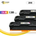 thumbnail image 4 of Toner Bank Compatible Toner Cartridge Replacement for HP 201X CF401X CF403X CF402X High Yield (Cyan, Magenta, Yellow, 3-Pack), 4 of 7