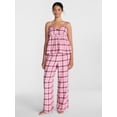 thumbnail image 3 of Joyspun Women's Flannel Cami w/ Self Ruffle Sleep Top, Sizes XS to 2X, 3 of 6