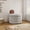 Gray-26.3", variant on Skandiquip Round Storage Ottoman 14" Upholstered Foot Stool with Wood Legs for Living Room Bedroom, Drak Gray-14"