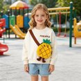 thumbnail image 2 of Kids Cute 3D Cartoon Pocket Pullover Sweatshirt Cute Casual Crew Neck Sweatshirt Girls Boys Funny Graphic Novelty Shirts with Bag, 2 of 5