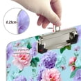 thumbnail image 4 of ALAZA Plastic Clipboard A4 Letter Size Decorative Clipboards for Students Women Men 9" x 12.5" Peony Flower Hydrangea, 4 of 6