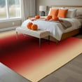 thumbnail image 4 of Yellow Dark Red Gradient Washable Area Rug 5 x 7 ft Minimalist Ombre Modern Art, Soft Non Slip Rugs Stain Repellent Indoor Felt Carpet for Living Dining Room Bedroom Home Office, 4 of 9