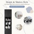 thumbnail image 4 of EUROCO 66.9" H Tall Corner Cabinet,Multi-Functional Corner Cabinet Tall Bathroom Storage Cabinet with Two Doors and Adjustable Shelves,Open Shelf,Space-Saving Design,Black, 4 of 7