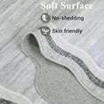 thumbnail image 1 of Scalloped Area Rugs Washable Modern Accent Rug, Stain-Resistant Foldable Floor Mat with Non-Slip Backing, Contemporary Low Pile Indoor Carpet for Bedroom, Living Room, 1 of 8