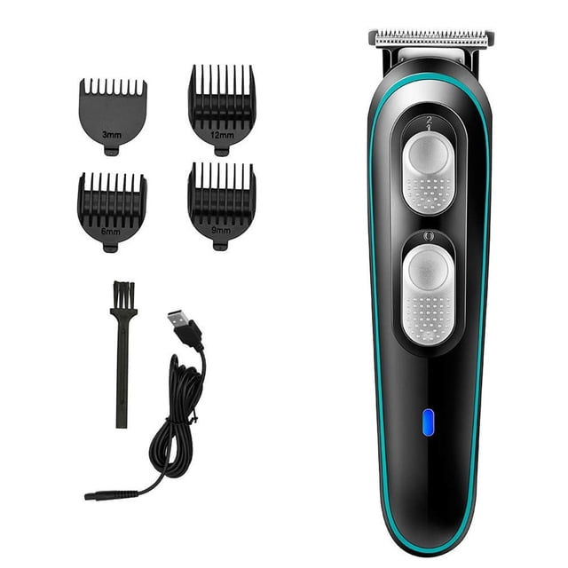 Cortapelos recargables, profesional, de poco ruido y alto rendimiento, con 4 peines guía para kit de aseo, recortador de precisión, corte de pelo