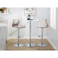 thumbnail image 2 of Folia Adjustable Bar Stool, Chrome Bar Stools, Bar Chairs, Swivel Bar Stools, Bar Stools Set of 2, 2 of 6