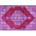 thumbnail image 1 of Ahgly Company Indoor Rectangle Medallion Purple Traditional Area Rugs, 2' x 4', 1 of 4