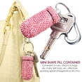 thumbnail image 3 of 3 Pieces Bling Portable Pill Container Keychain Pill Bottle Case Waterproof Trav, 3 of 5