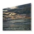 thumbnail image 2 of Designart 'Inspirational Quote and Ocean' Nautical & Coastal Print on Natural Pine Wood, 2 of 5