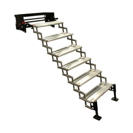 Torklift A8106 - GlowStep Revolution 25.5"W x 8"D x 7.5"R Aluminum Silver 6 Entry Steps