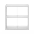thumbnail image 3 of Furinno Cubicle Open Back Decorative Cube Storage Organizer, 4-Cube, White, 3 of 6