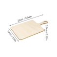 thumbnail image 4 of 5Pcs Wood Cutting Board with Handle Unfinished Wood Crafts Craft Wood Board Food Serving Board, 4 of 4
