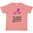 thumbnail image 3 of Inktastic My Great Grandma Loves Me with Two Flamingos Boys or Girls Toddler T-Shirt, 3 of 5