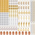 thumbnail image 1 of MasteelfCA 210Pcs Dreadlocks Hairpins Metal Shell Hair Decorations Spring Ring Headdress, 1 of 7