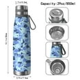 thumbnail image 3 of Camouflage 29oz Stainless Steel Insulated Thermos with Tea Filter, 360° Printed Travel Bottle, Leakproof BPA-Free Flask with Anti-Slip Base, 304 Inner & 201 Outer, Vacuum Cup, 3 of 6