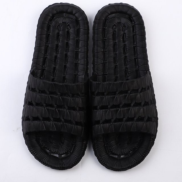 Zapatillas de casa de verano para parejas, zapatillas de baño antideslizantes, silenciosas, huecas y con fugas