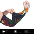 thumbnail image 3 of Daiia Merry Christmas Elk UV Sun Protection Arm Sleeves - Cooling Compression Arm Sleeve - Sports & UV Arm Sleeves for Men & Women, 3 of 8