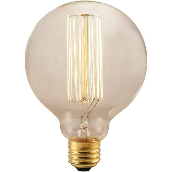 Bilot NOS40G30 40W Nostalgic G30 Edison Globe with Thread Filament Style (6 Pack)