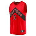 thumbnail image 2 of Youth Fanatics Immanuel Quickley Red Toronto Raptors Fast Break Player Jersey - Icon Edition, 2 of 3