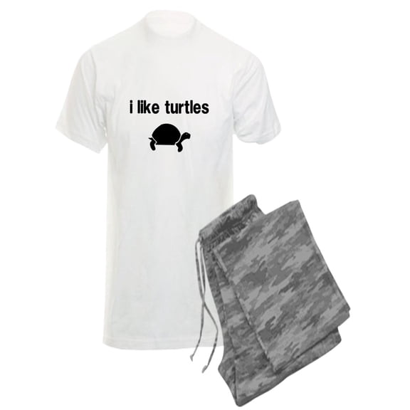 CafePress - I Like Turtles Pajamas - Men's Light Pajamas