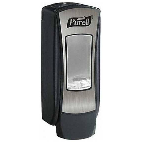 Purell ADX-12 Dispenser, UV Resistant, Push-Style, 1250mL, Black 8828-06-UV