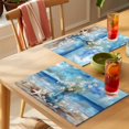 thumbnail image 4 of Placemat Set of 6 Daisy Vase Placemats for Dining Table Starfish Abstract Painting Washable Table Mats for Kitchen and Party Decor Indoor & Outdoor Use, 4 of 8