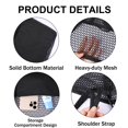 thumbnail image 2 of VOROLO - Bolso de playa de malla para mujer, bolso de hombro para mujer, bolso de ganchillo casual de verano suave, Caqui, Large, 2 of 5