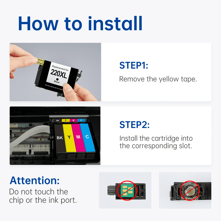 Kingjet 222XL Ink Cartridges for Epson Expression Home XP-5200