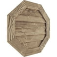 thumbnail image 2 of Ekena Millwork 36"W x 36"H Timberthane Sandblasted Octagonal Faux Wood Non-Functional Gable Vent, Primed Tan, 2 of 5