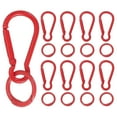 thumbnail image 1 of Uxcell 10 Pcs Clip de Resorte, Gancho de Llave de Resorte con Anillo O, Clips de Llave de Color Caramelo Multipropósito para Manualidades de Lanyard, Camping y Mochilas, Rojo, 1 of 7