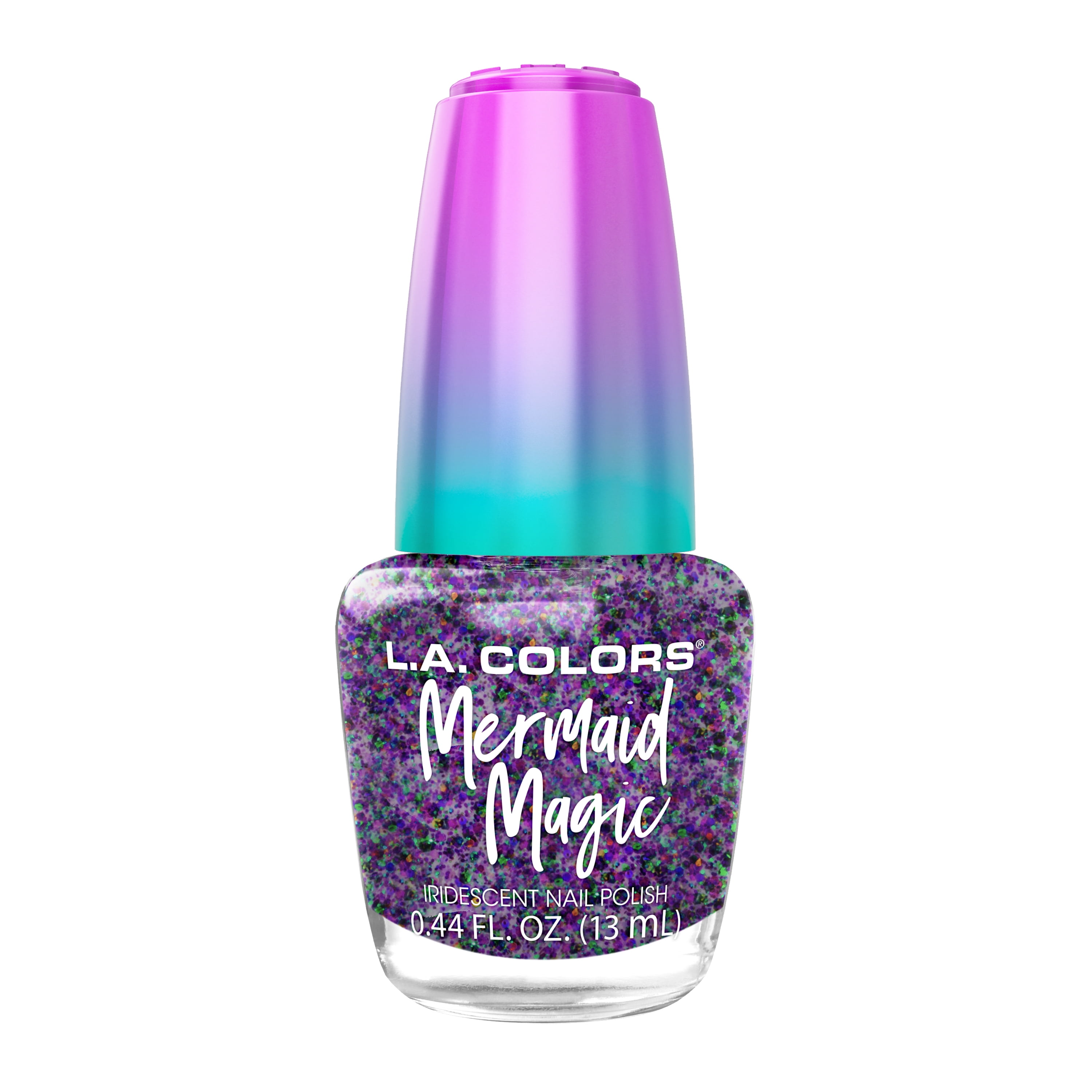 (2 pack) L.A. COLORS Mermaid Magic Nail Polish, Riptide, 0.44 fl oz