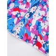 thumbnail image 4 of Linjinx Robe d'Été Décontractée pour Filles avec Collier Imprimé Floral Boho Robe de Plage Bleu&Violet 120, 4 of 6