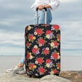thumbnail image 7 of Fuzoiu Red Rose Flower Print Suitcase Cover,Washable Luggage Covers for Suitcase,Elastic Luggage Protector Cover,Scratch Resistant Travel Suitcase Covers-Large, 7 of 7