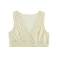 thumbnail image 6 of Douhoow Women Summer Lace Tank Top Bow V Neck Sleeveless Slim Fit Crop Top Retro Basic Vest, 6 of 9