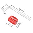 thumbnail image 4 of MUQZI llave de aleación de aluminio herramienta de instalación de manivela de bicicleta portátil ligero Wdftyju Accesorios para bicicletas, 4 of 4