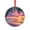 Pattern-2, variant on Crystal Glass Ornament Beach with Palm Trees Sunset Round Ornament Sunset Ocean Beach Palm Trees Gift Exchange Present Ideas
