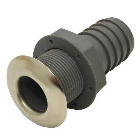 Crownline Boat Thru Hull | 1 1/2 Inch Gray Plastic