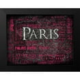 thumbnail image 2 of Grey, Jace 14x12 Black Modern Framed Museum Art Print Titled - Paris Map Type 2, 2 of 5