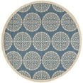 thumbnail image 2 of SAFAVIEH Outdoor LND176M Linden Collection Blue / Creme Rug, 2 of 7