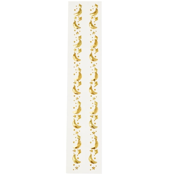 Recollections Gold Moons Strip Bling Stickers, 12 Packs: 2 ct. (24 total)