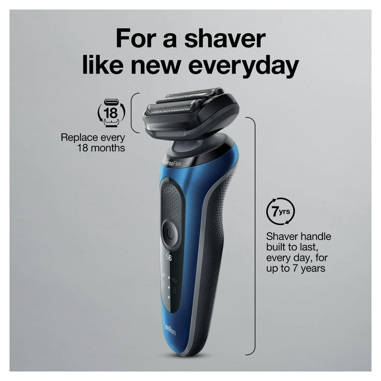Braun Series 6 6072cc Men's Wet & Dry Electric Shaver, Precision