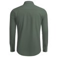 thumbnail image 3 of COOFANDY Men's Dress Shirts Solid Long Sleeve Stretch Wrinkle-Free Formal Shirt Business Casual Button Down Shirts, 3 of 6