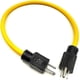 thumbnail image 1 of Generator Adapter Cord Nema 5-15p For Transfer Switch, Extension Cord Adapter (3 Plug 12awg 125v) U, 1 of 5
