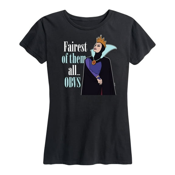 Disney Princess - Fairest of Them all Obvs - Women's Short Sleeve Graphic T-Shirt
