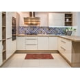 thumbnail image 6 of Ahgly Company Machine Washable Indoor Square Transitional Tomato Red Area Rugs, 6' Square, 6 of 7