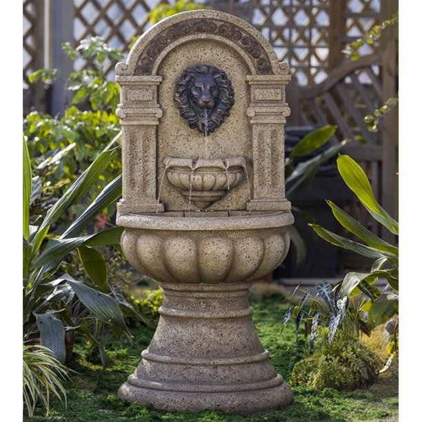 Pemberly Row Classic Lion Head Wall Water Fountain - Walmart.com